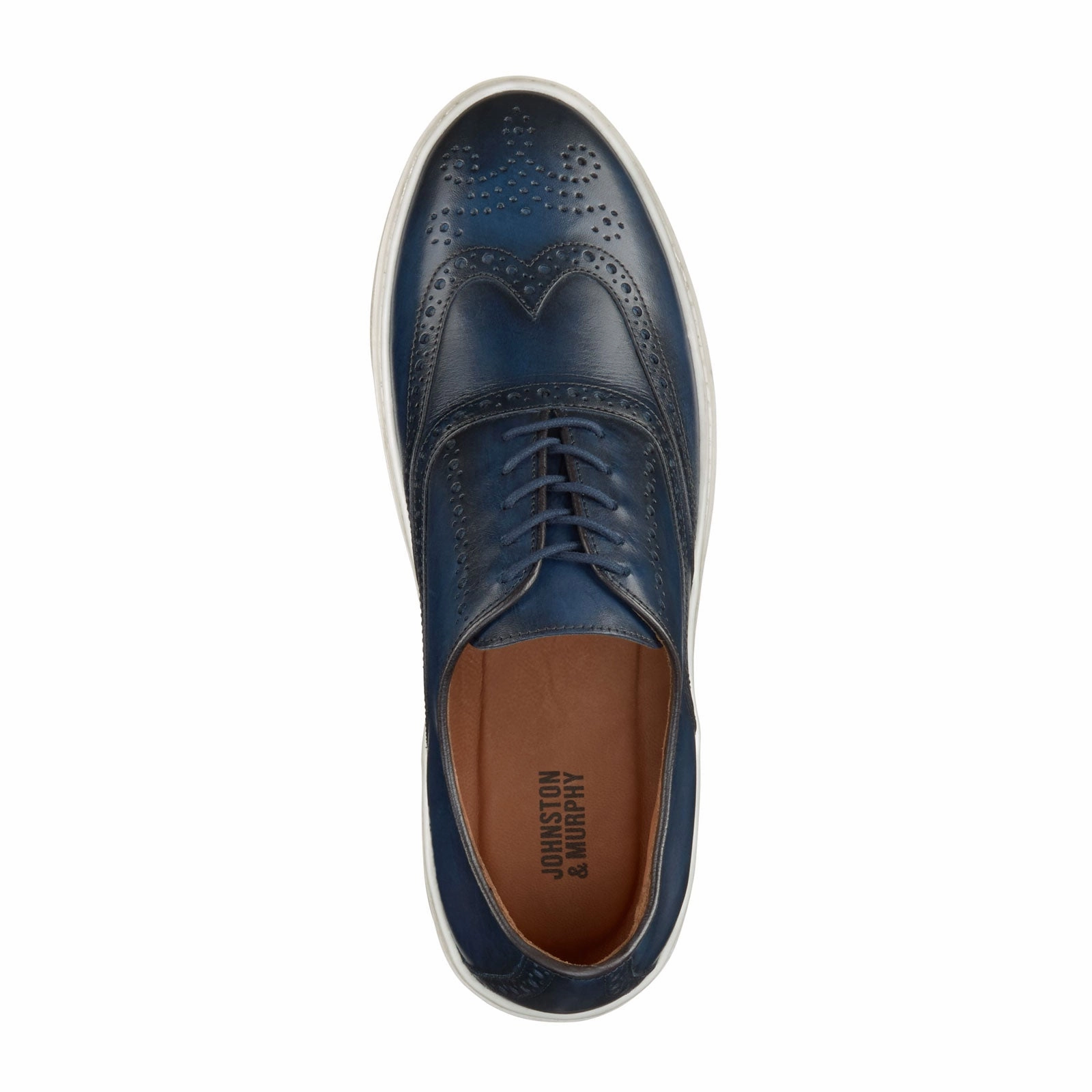 Fashionable Style Seasonal Style Johnston & Murphy Hollins Wingtip Oxford (Men) - Navy Full Grain