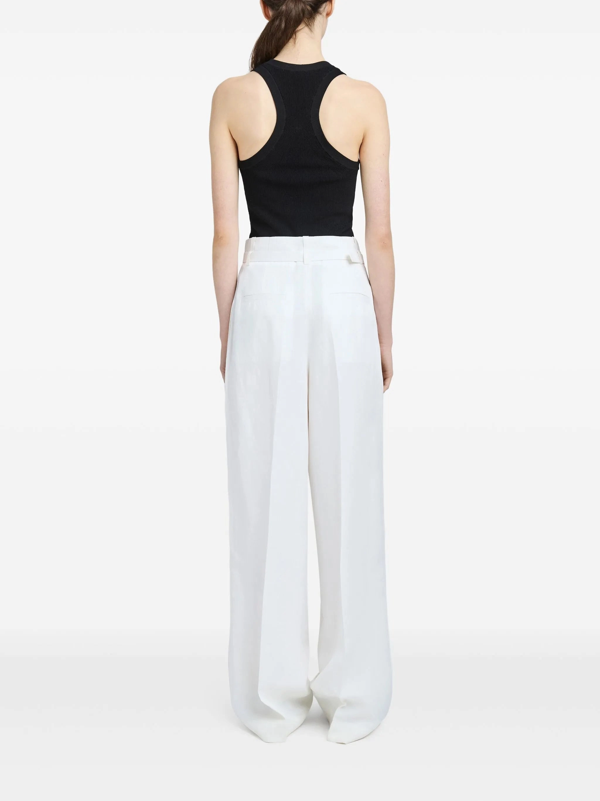 Jules Pant in Off White Outdoor Shirt
