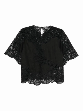 Digital Glow Fable Core Kadene Blouse in Noir