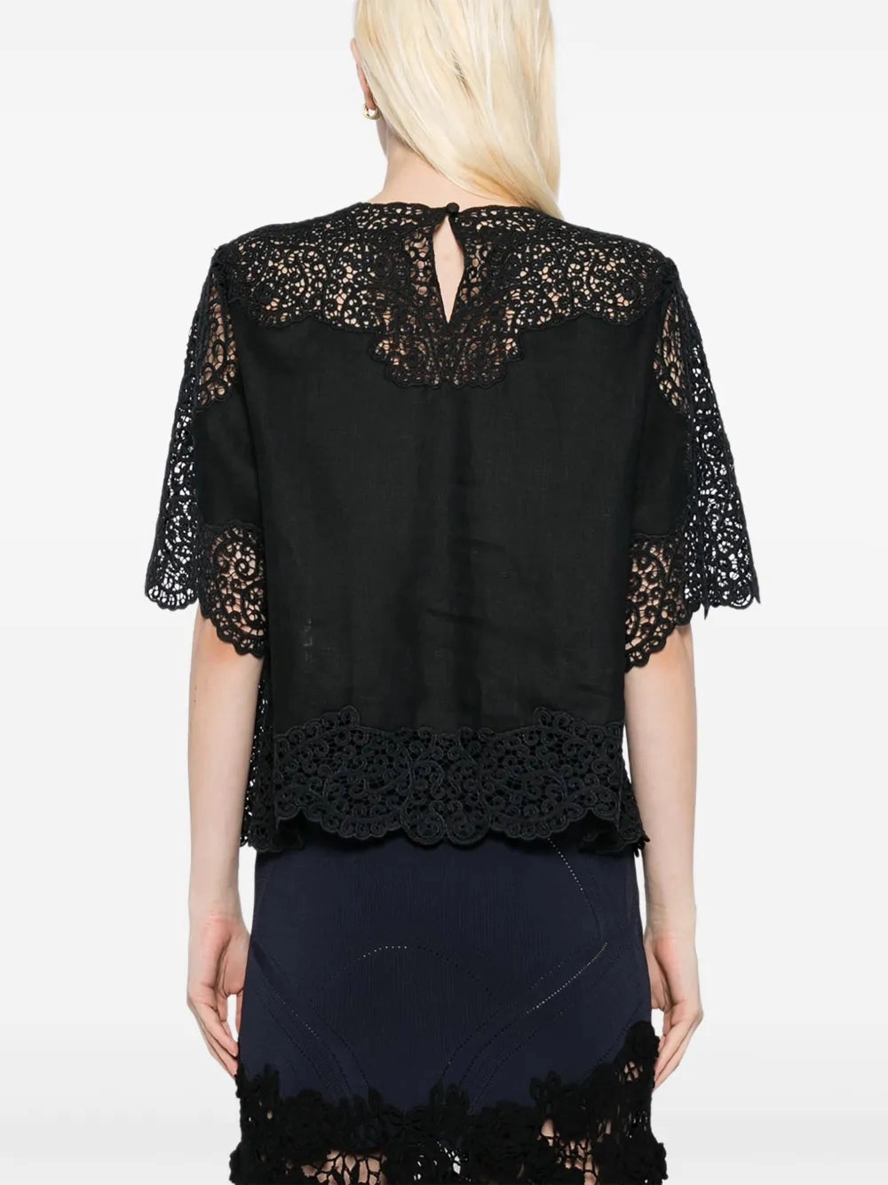 Winter Apparel Warm Vest Kadene Blouse in Noir