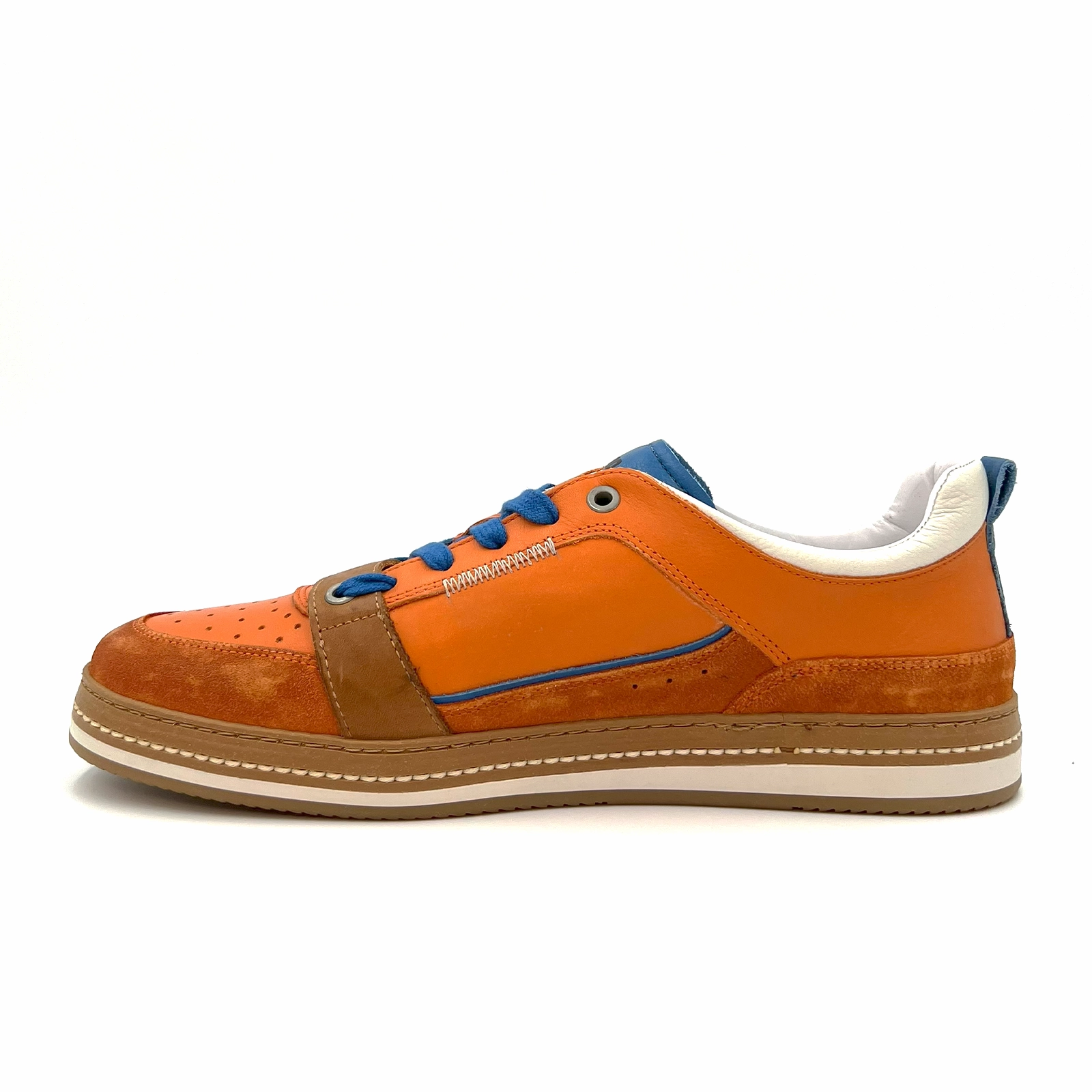 Kamo-Gutsu CAMPO 058 Sneaker (Men) - Lavato/Arancio Evening-Wear Lounge Comfort
