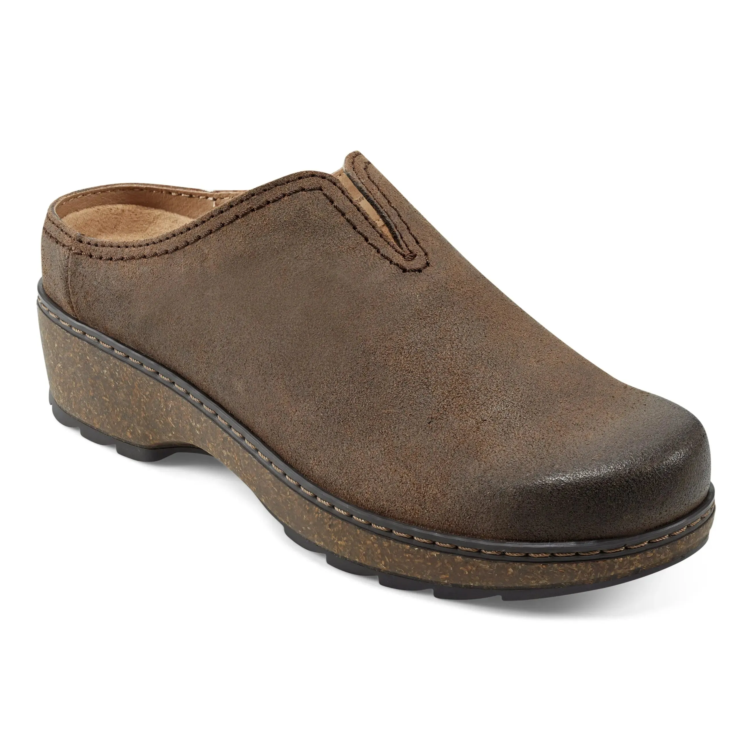 Layered sole Biodegradable Components Kolia Round Toe Slip-on Casual Clogs