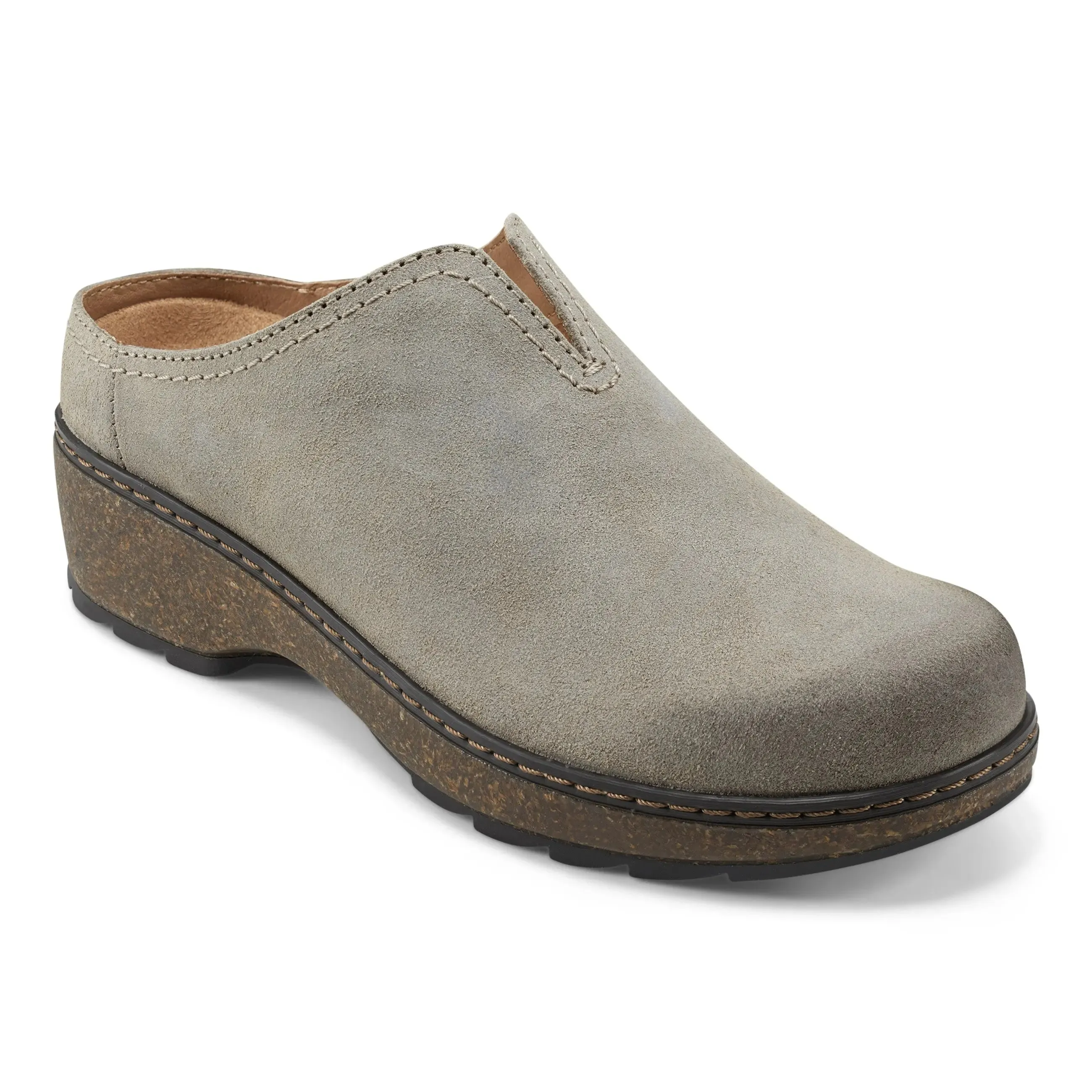 Thermal Regulating Lining Kolia Round Toe Slip-on Casual Clogs