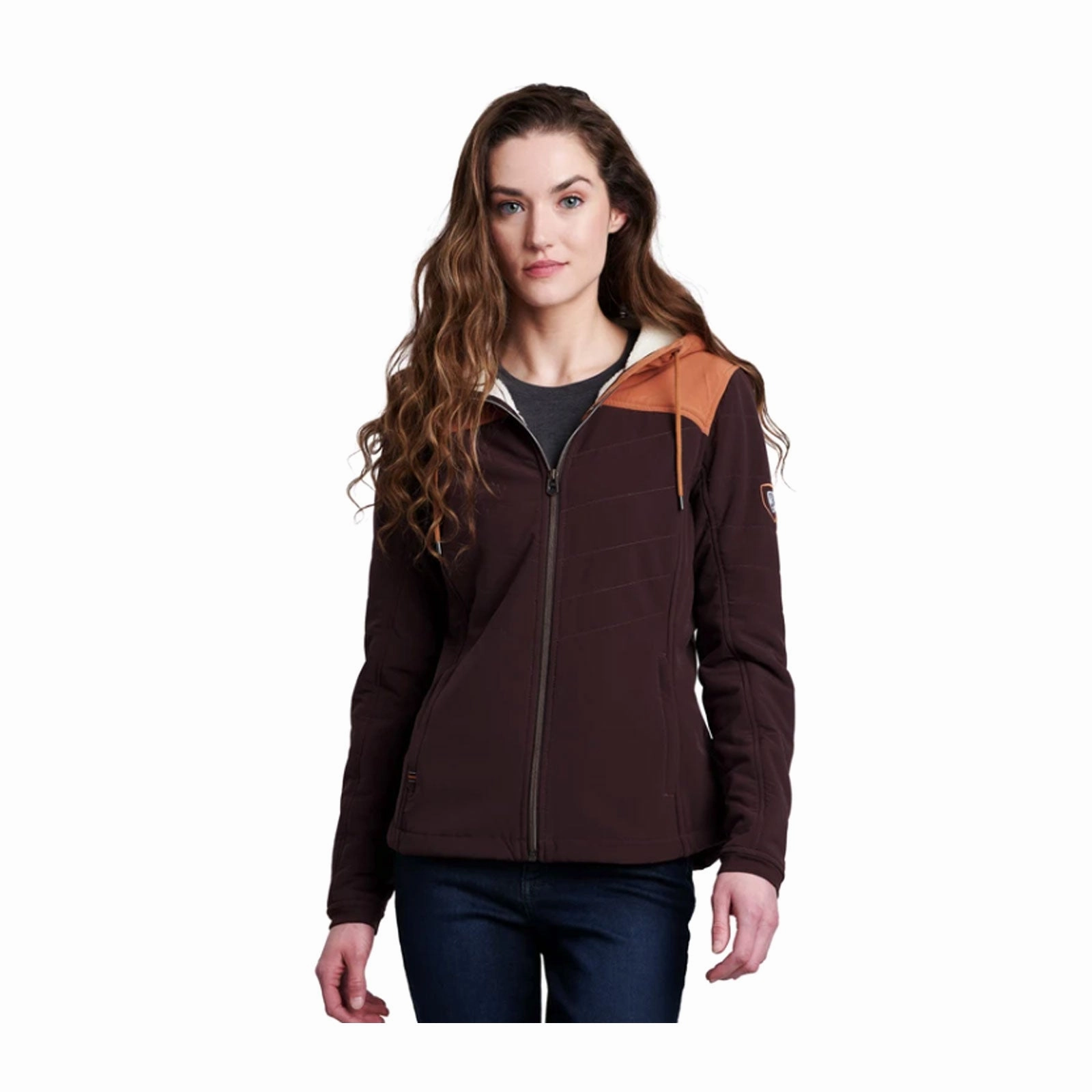 Kuhl Aero Fleece Hoody (Women) - Ganache/Copper Casual Shoes