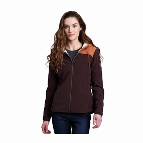 Kuhl Aero Fleece Hoody (Women) - Ganache/Copper Casual Shoes