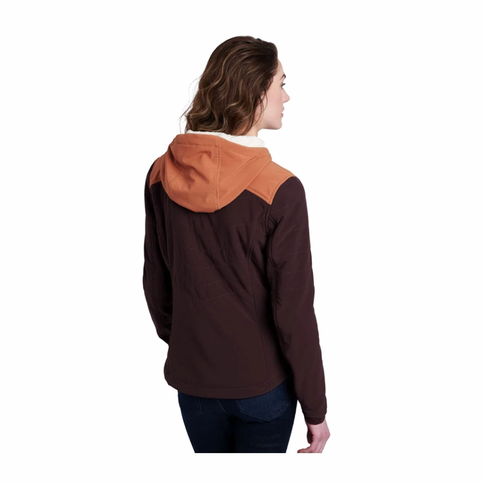 Ultraviolet Protection Mediterranean Air Kuhl Aero Fleece Hoody (Women) - Ganache/Copper