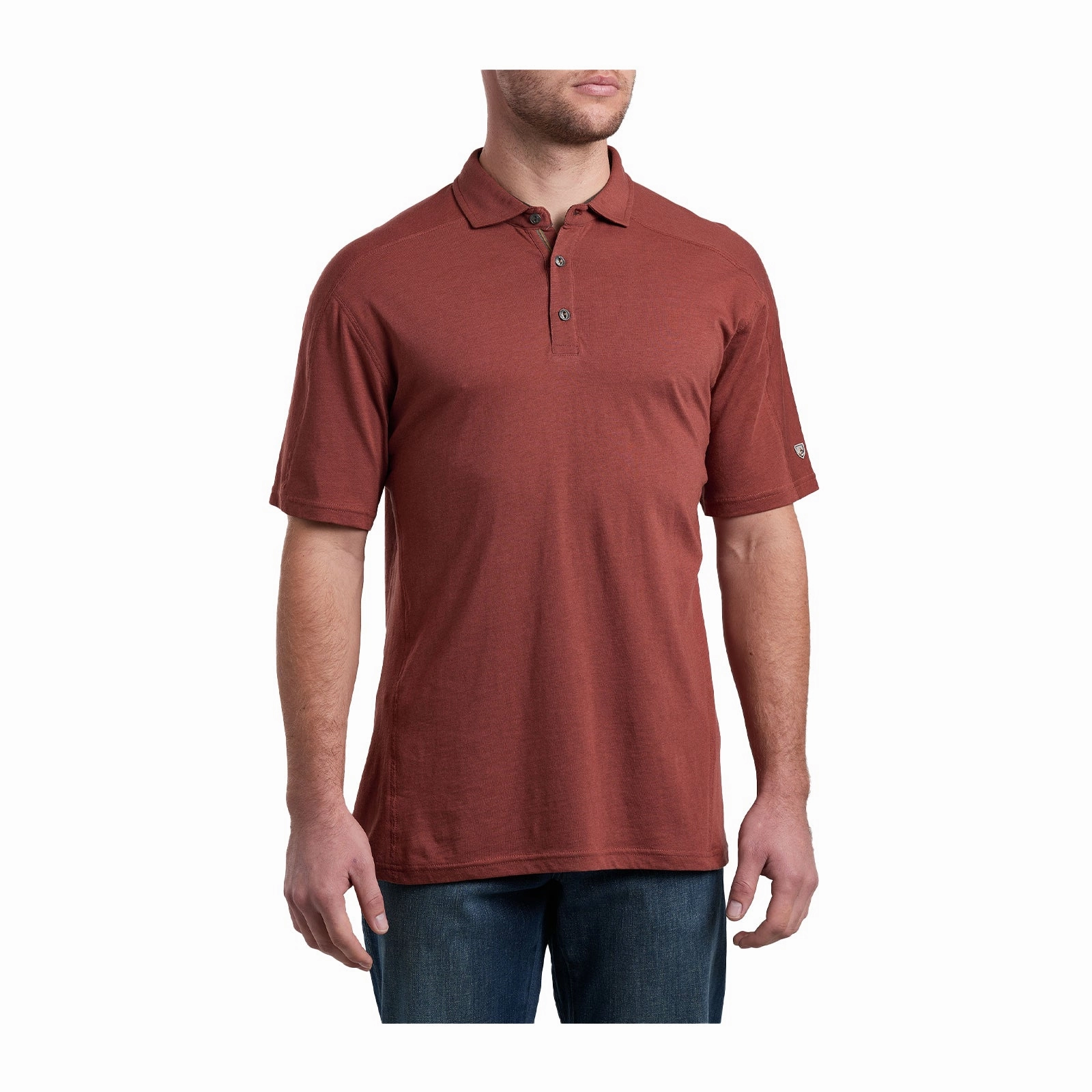 Kuhl Brazen Kuhldry Polo (Men) - Sundried Tomato Wonder Core