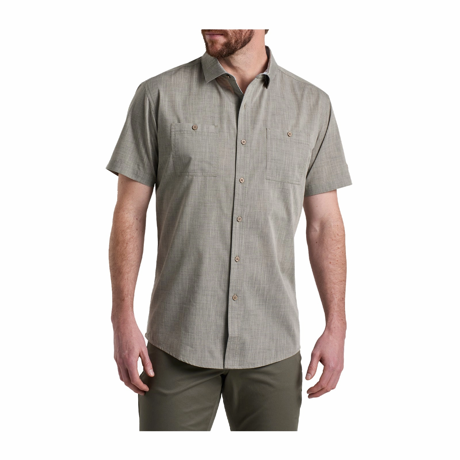 Sea Fit Kuhl Karib Stripe Short Sleeve Shirt (Men) - Ashwood
