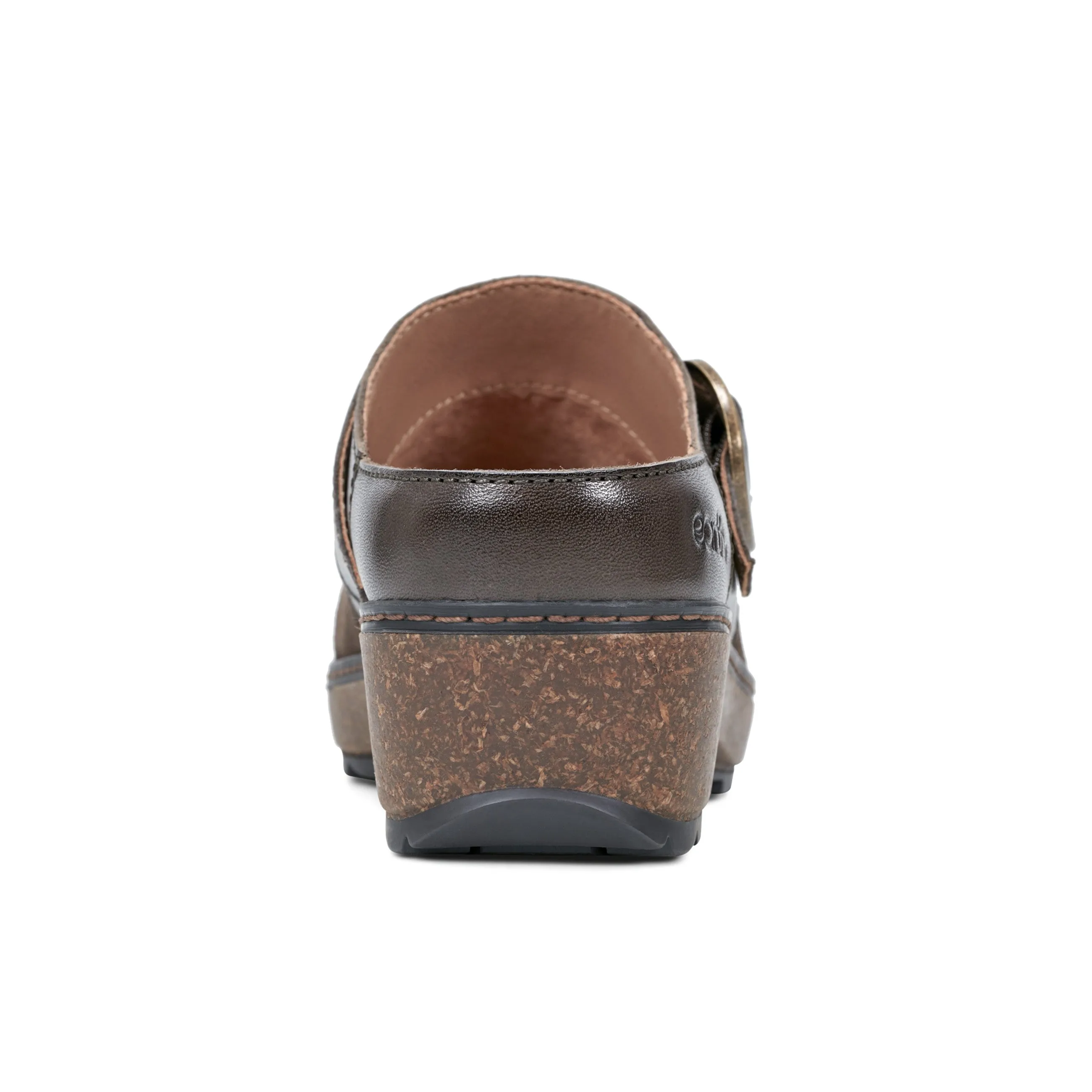 Kulla Slip-on Round Toe Casual Clogs Eco Friendly Leather buckle - type