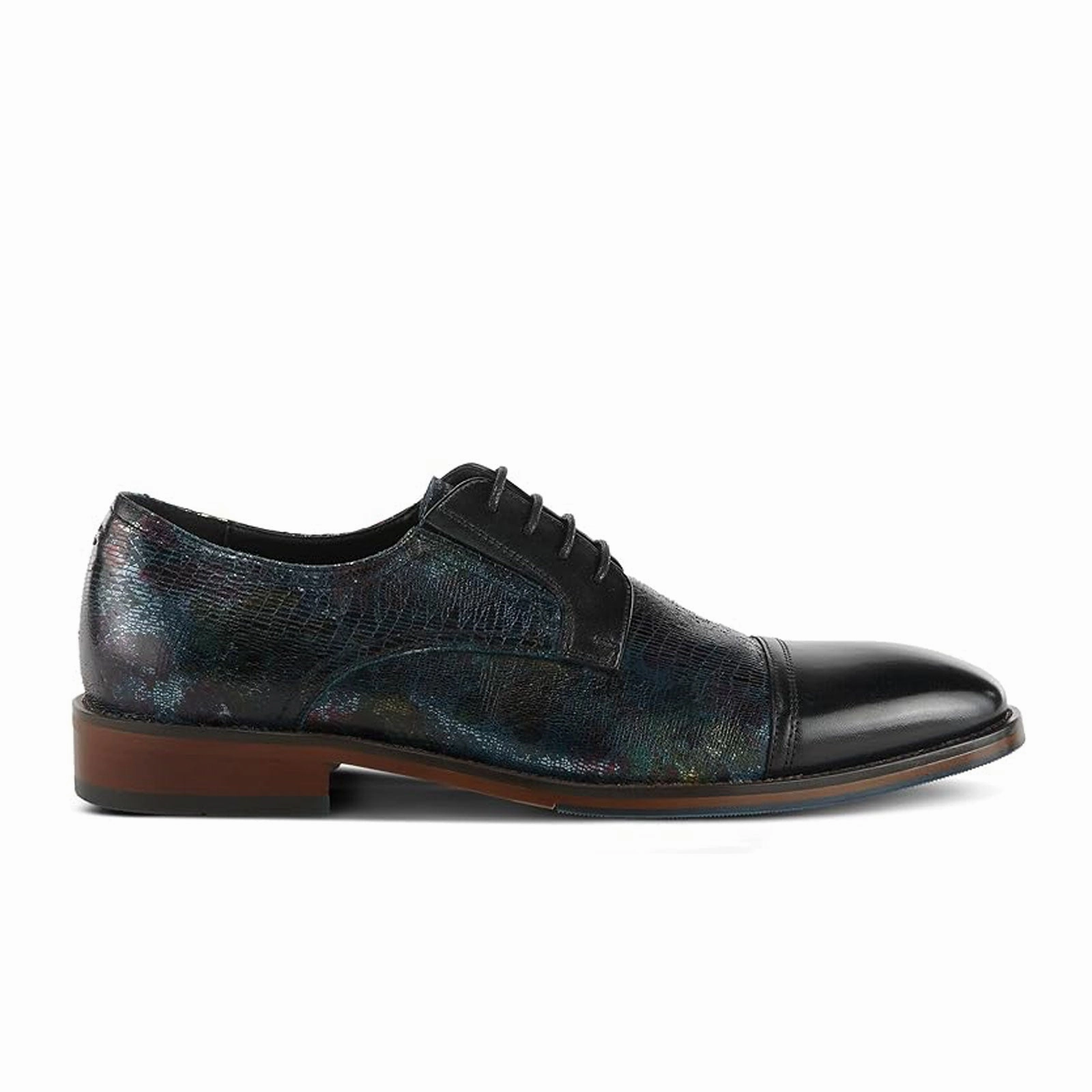 L'Artiste Yoders Oxford (Men) - Black Multi Modest Light Fall Fashion