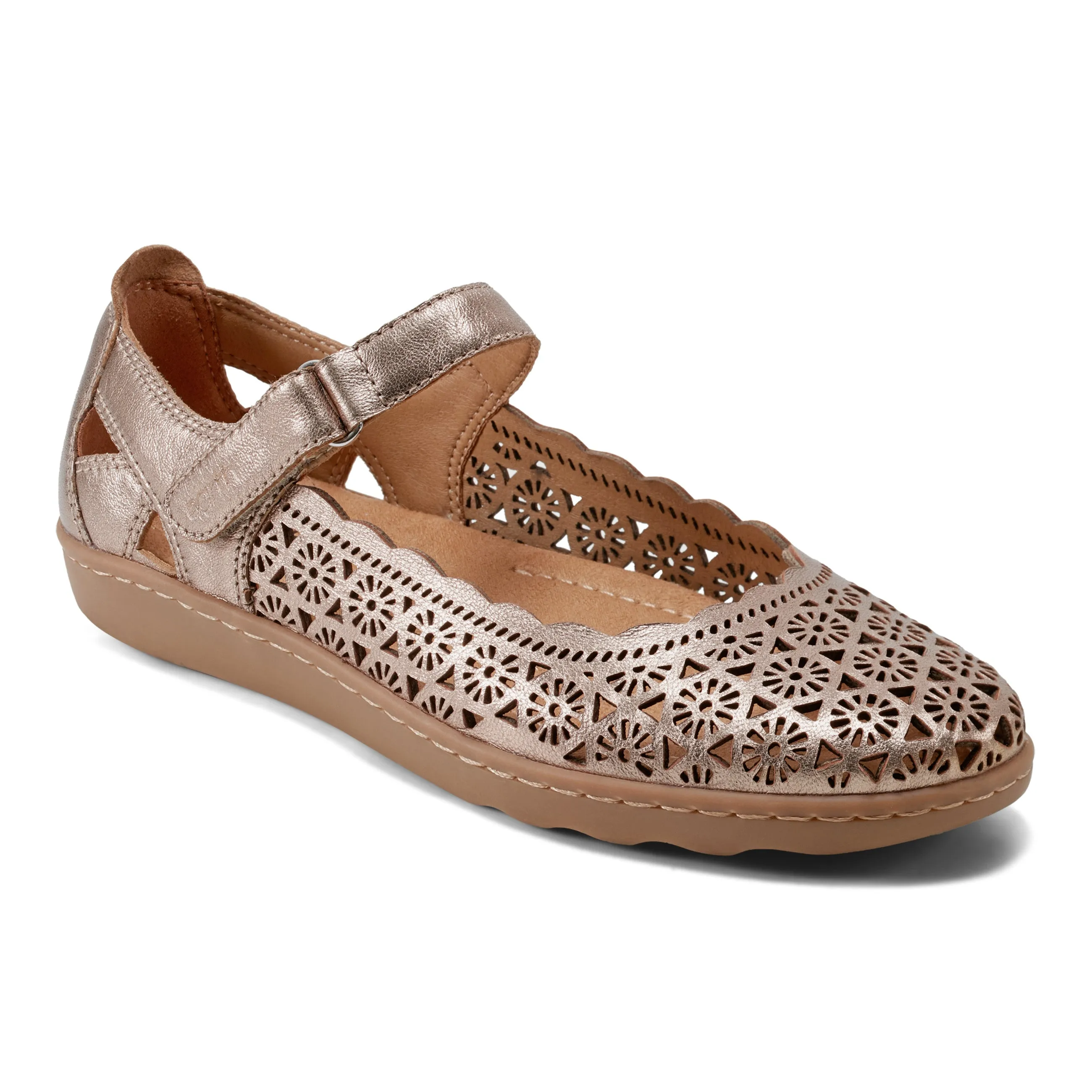 students Exclusive traction Lady Perforated Slip-On Ballet Flat