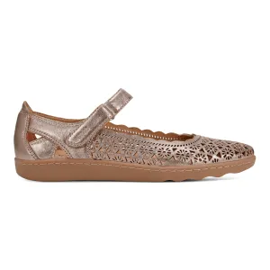 Shock Diffusing Plate Lady Perforated Slip-On Ballet Flat