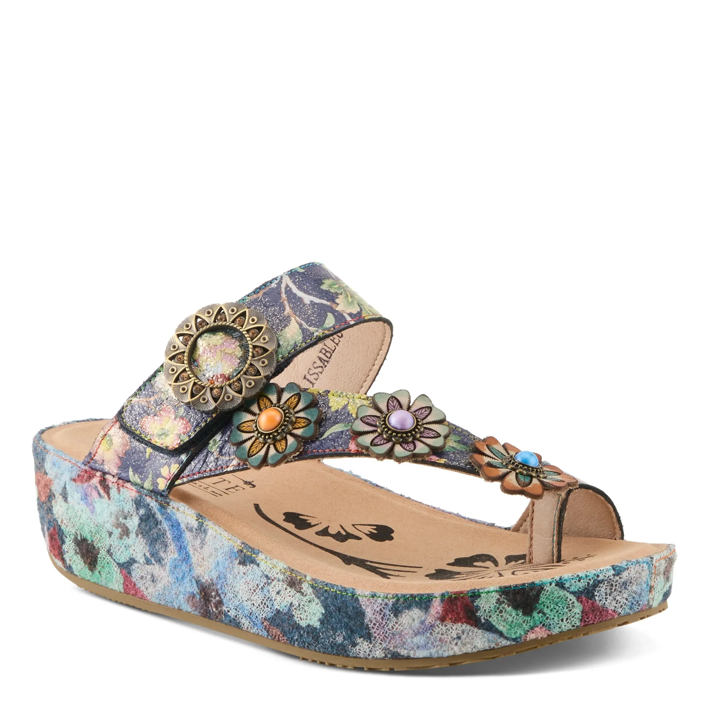 L'ARTISTE WOMENS BLISSBLOOM - NAVY MULTI Casual flexibility