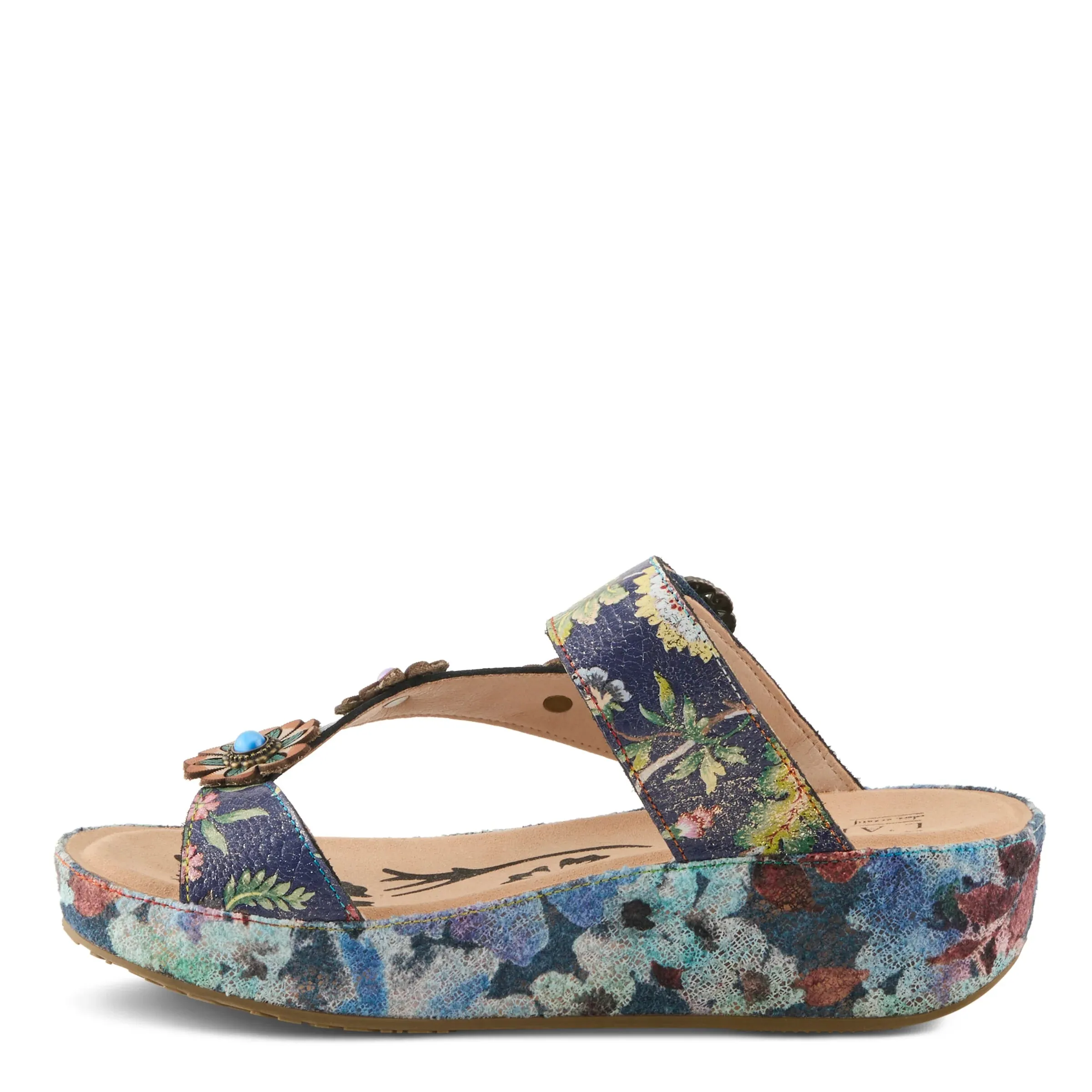 Flexible Sole Technology travel - style L'ARTISTE WOMENS BLISSBLOOM - NAVY MULTI
