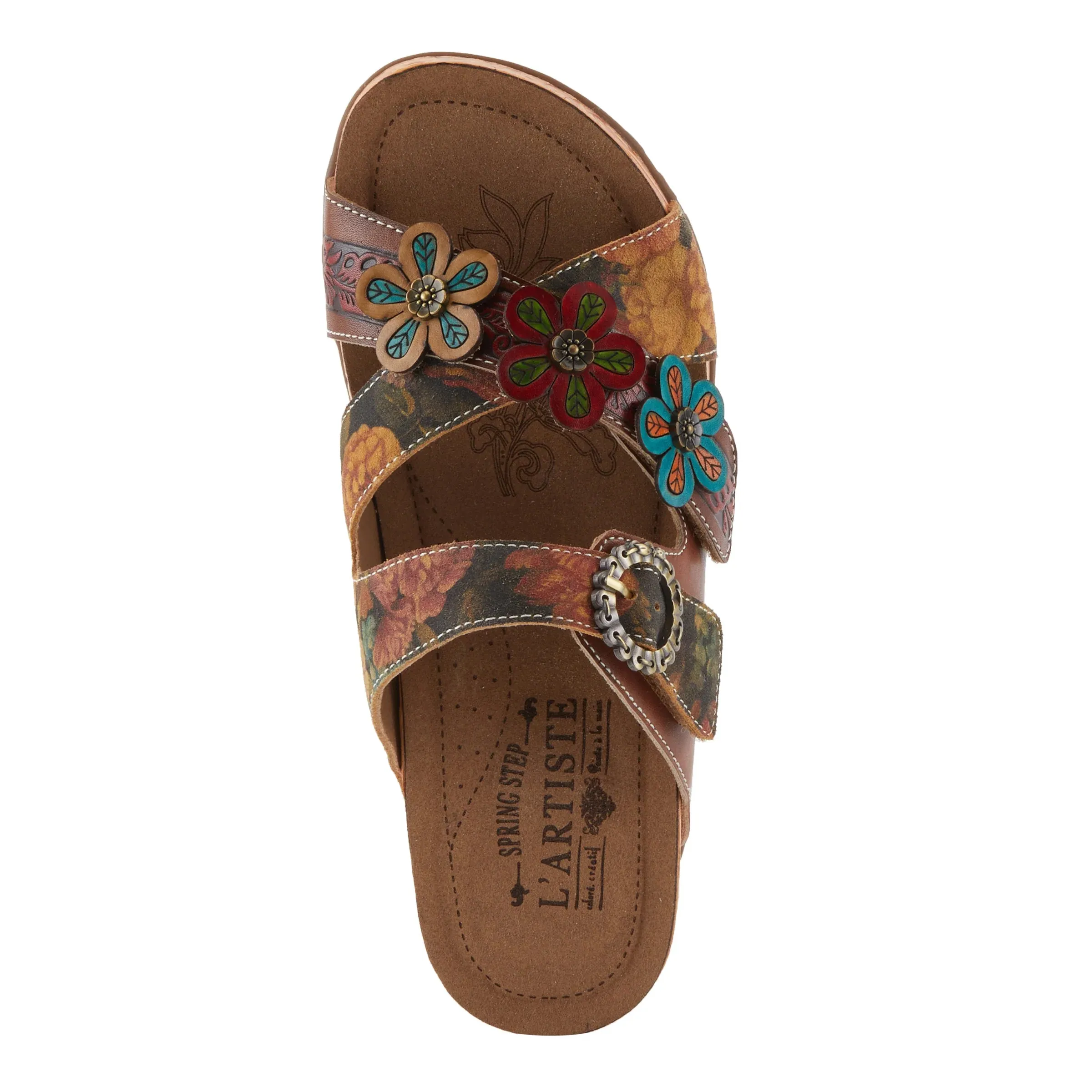3D printed midsole Ultra-soft comfort L'ARTISTE WOMENS CAELANA - BROWN MULTI
