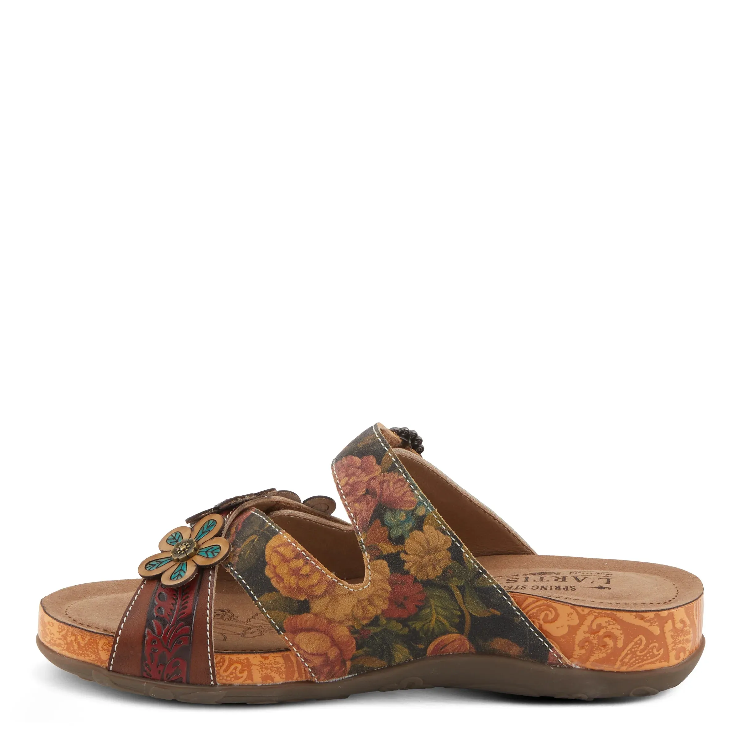 L'ARTISTE WOMENS CAELANA - BROWN MULTI least lightweight Durable Outsole Material