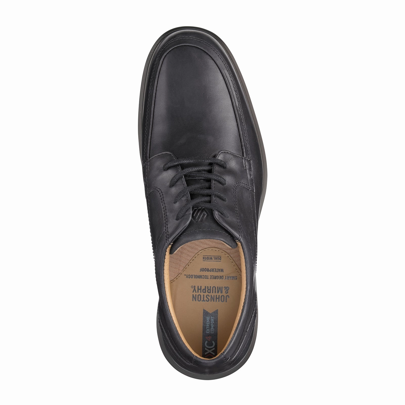 Johnston & Murphy XC4 Stanton Moc Lace Up Oxford (Men) - Black Waterproof Full Grain Casual day-to-night piece Sheer Element