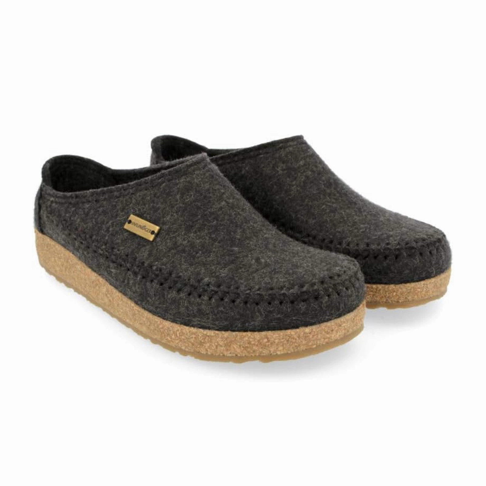 Pastel-Tone Haflinger Montana Clog (Unisex) - Charcoal