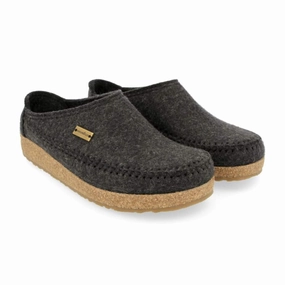 Lounge Feel Trendy Fit Haflinger Montana Clog (Unisex) - Charcoal