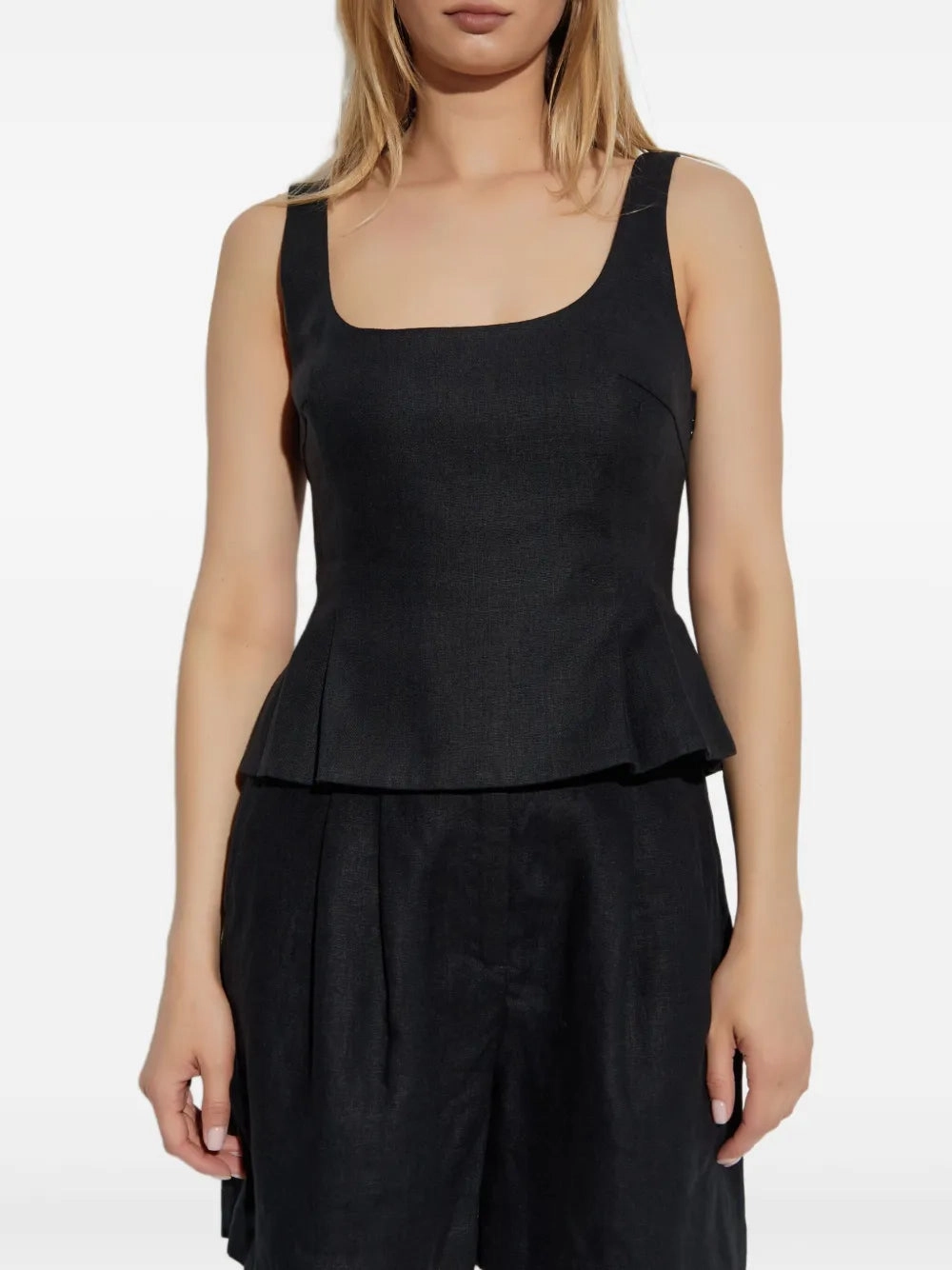 AdjustableWaist Bead Soul Rosalie Top in Black