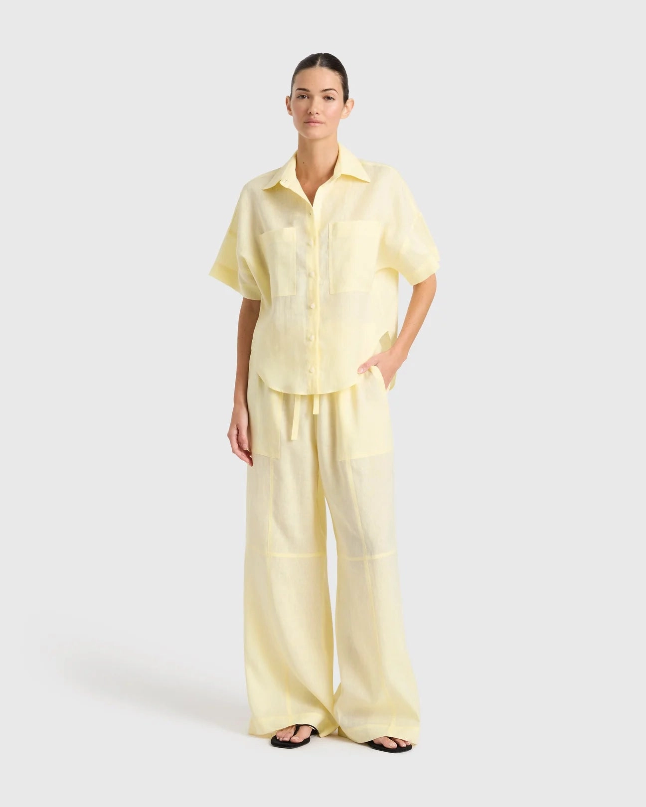 Leiden Short Sleeve Shirt in Lemon Heart Glow