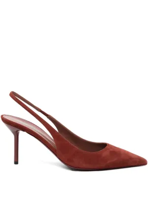 Lidia Slingback in Brandy Suede Thermal Regulating Lining Secure fit