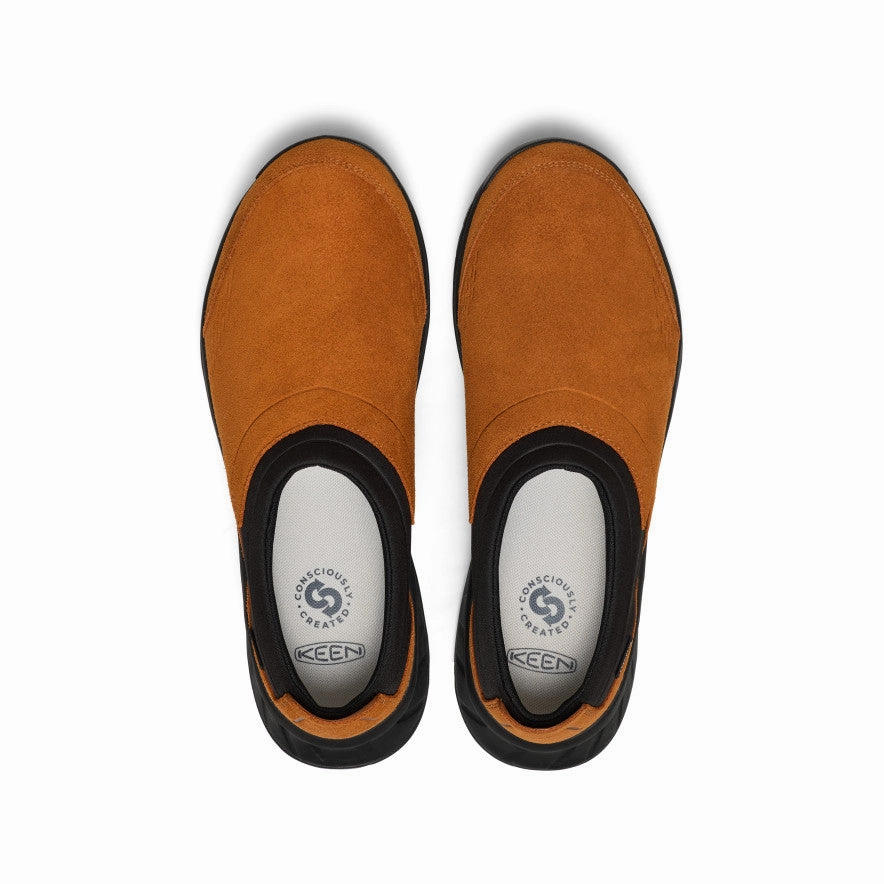 Step In Slip Effortless Slip Men's TTS Moc Waterproof Sneaker  |  Roasted Pecan/Black