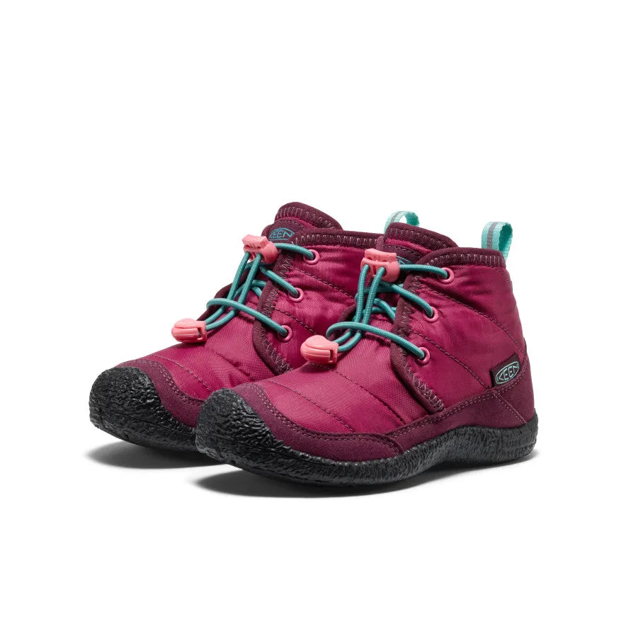 Snow Winter Trekking Little Kids' Howser II Waterproof Chukka  |  Beaujolais/Pool Blue