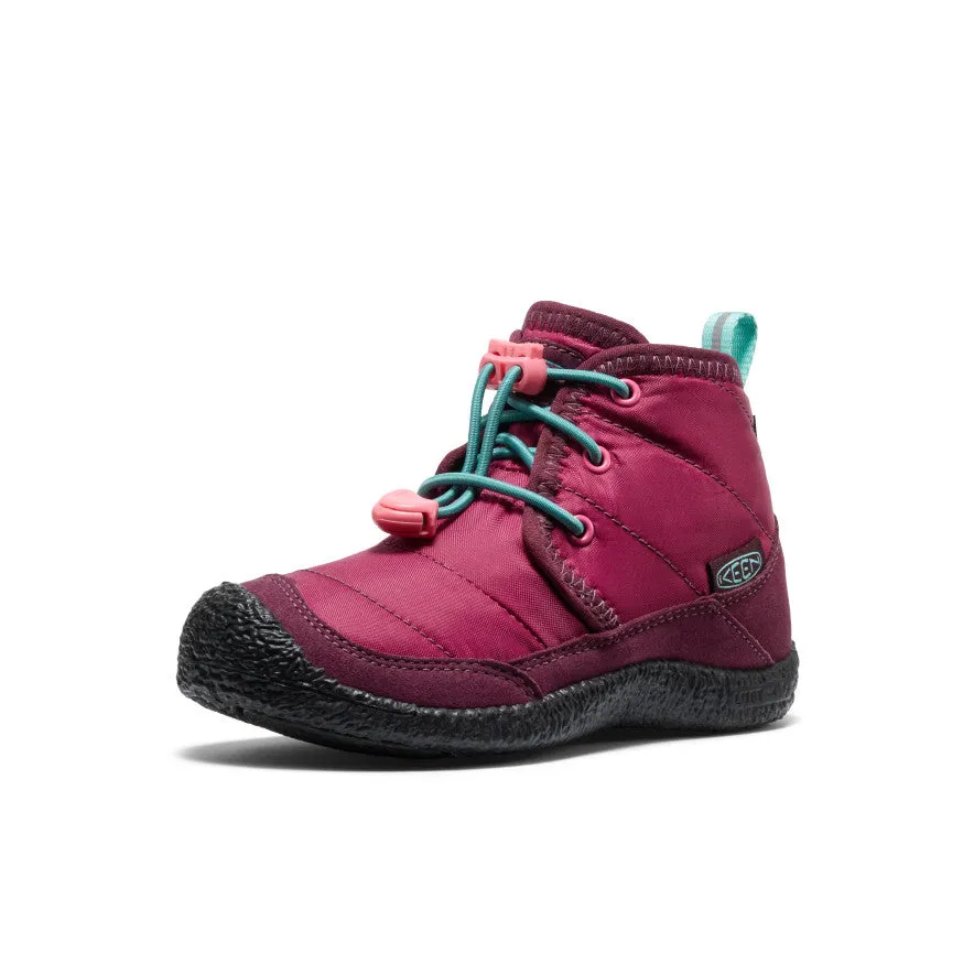 Little Kids' Howser II Waterproof Chukka  |  Beaujolais/Pool Blue Soft Touch