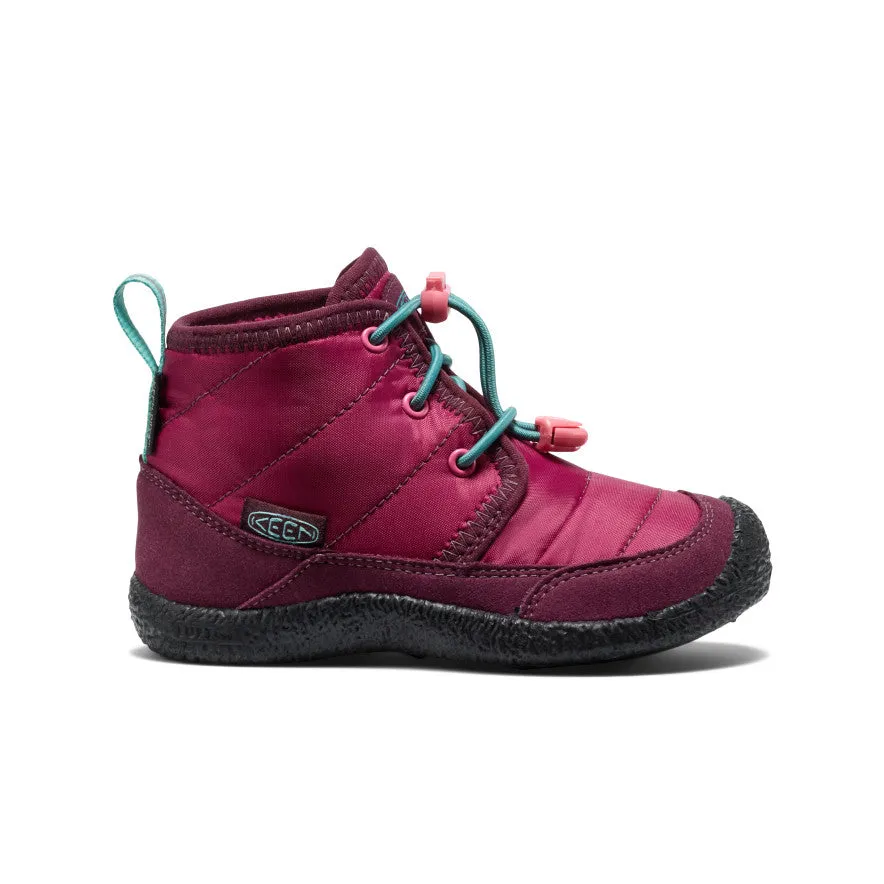 Snow Guard Snow Cold Hiking Little Kids' Howser II Waterproof Chukka  |  Beaujolais/Pool Blue