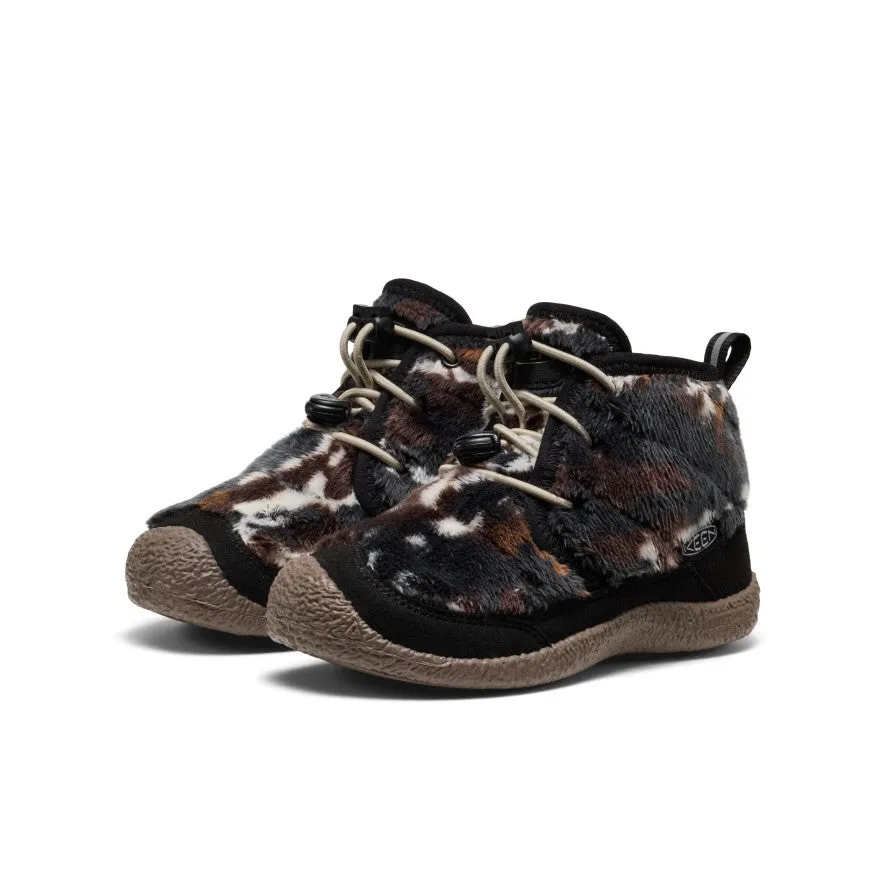 Snow Frost Resistant Cold Footwear Protection Little Kids' Howser II Waterproof Chukka  |  Black/Star White