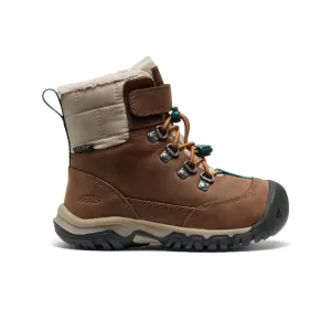 Arctic Walk Little Kids' Kanibou Waterproof Winter Boot  |  Dark Earth/Roasted Pecan