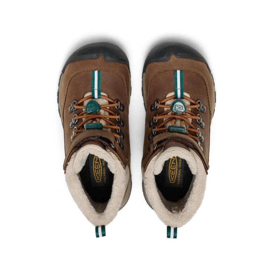 Frost resistant Little Kids' Kanibou Waterproof Winter Boot  |  Dark Earth/Roasted Pecan