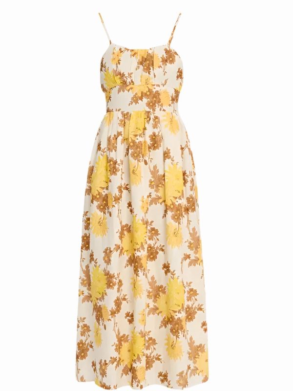 Lora Floral Midi Dress in Midsummer Floral Sustainable Wear