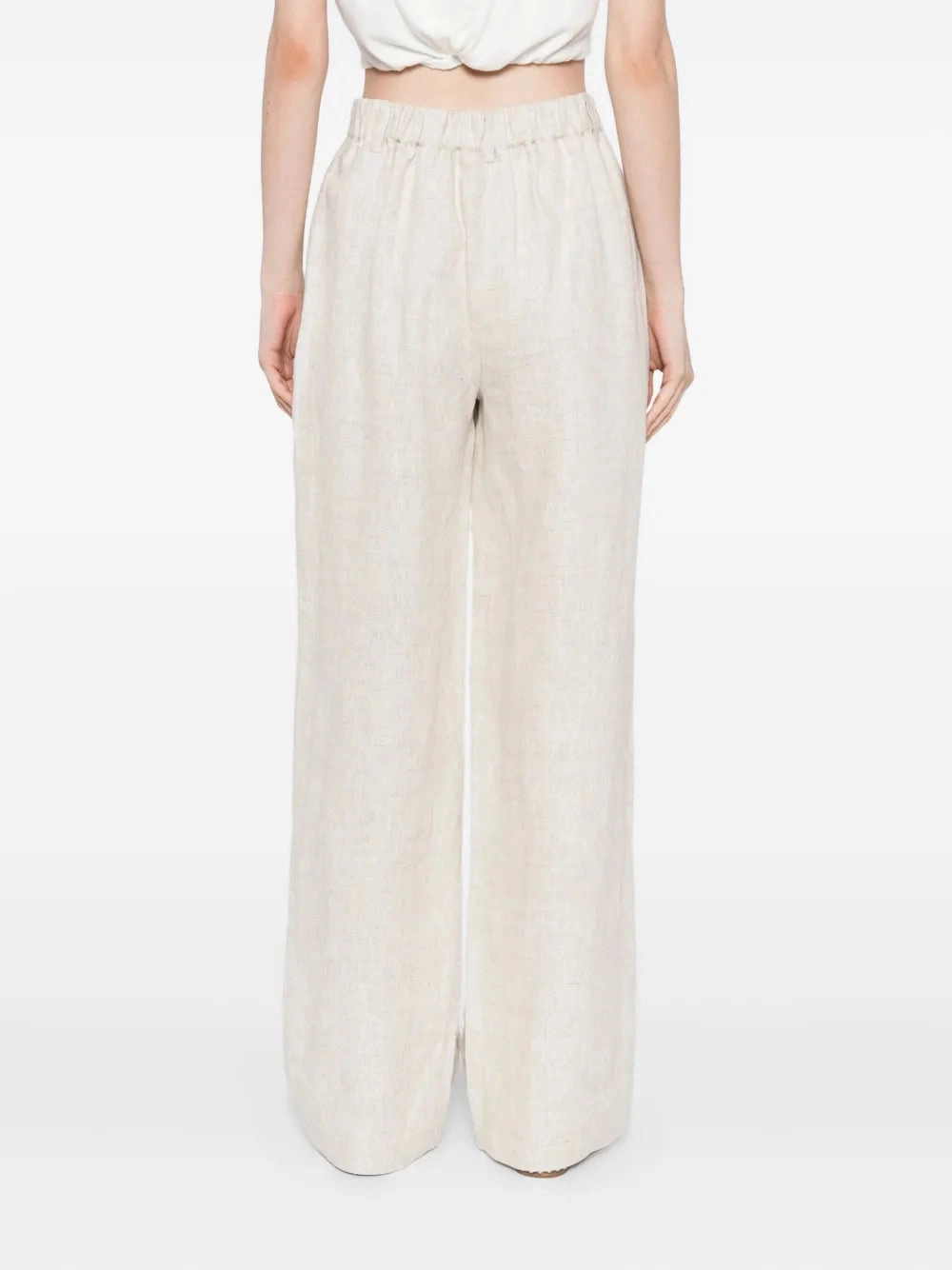 elastic waistband Louis Trousers in Natural