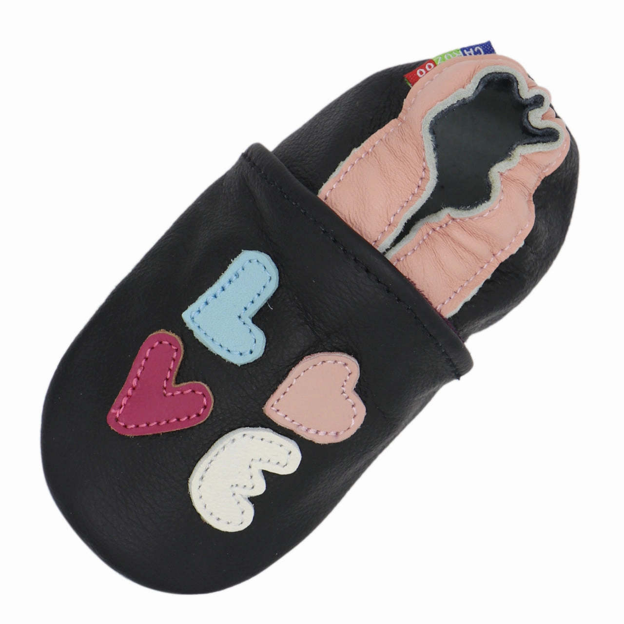 Running essentials Non Slip Insole Grip Love Black up to 8 Years Old