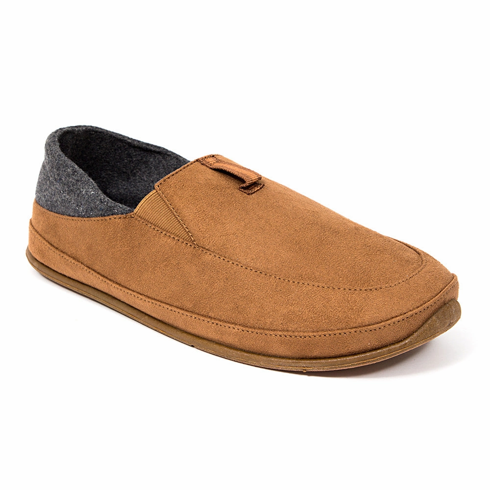 pull - tab softest Campo Unisex Slipper in Chestnut/Dark Grey