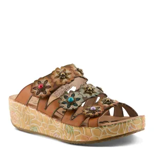 L'ARTISTE WOMENS CUDDLECAKE - CAMEL MULTI cultural
