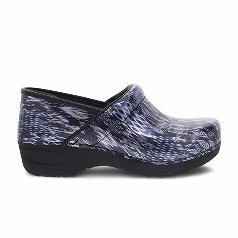 Dansko XP 2.0 Clog (Women) - Navy Ikat Patent Soft Volume