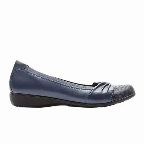 Aravon Andrea Slip On (Women) - Navy Subtle Charm