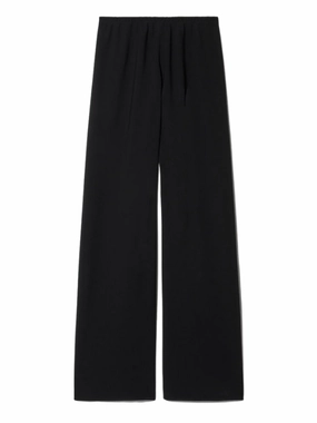 QuickDry Construction Marlow Wide Leg Pant in Black