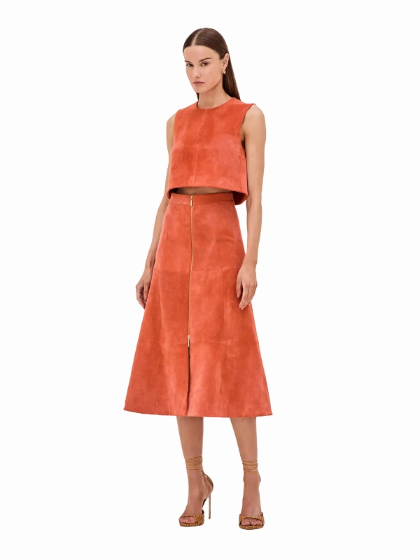 Metal Core ErgonomicCut Marni Top in Amber Suede