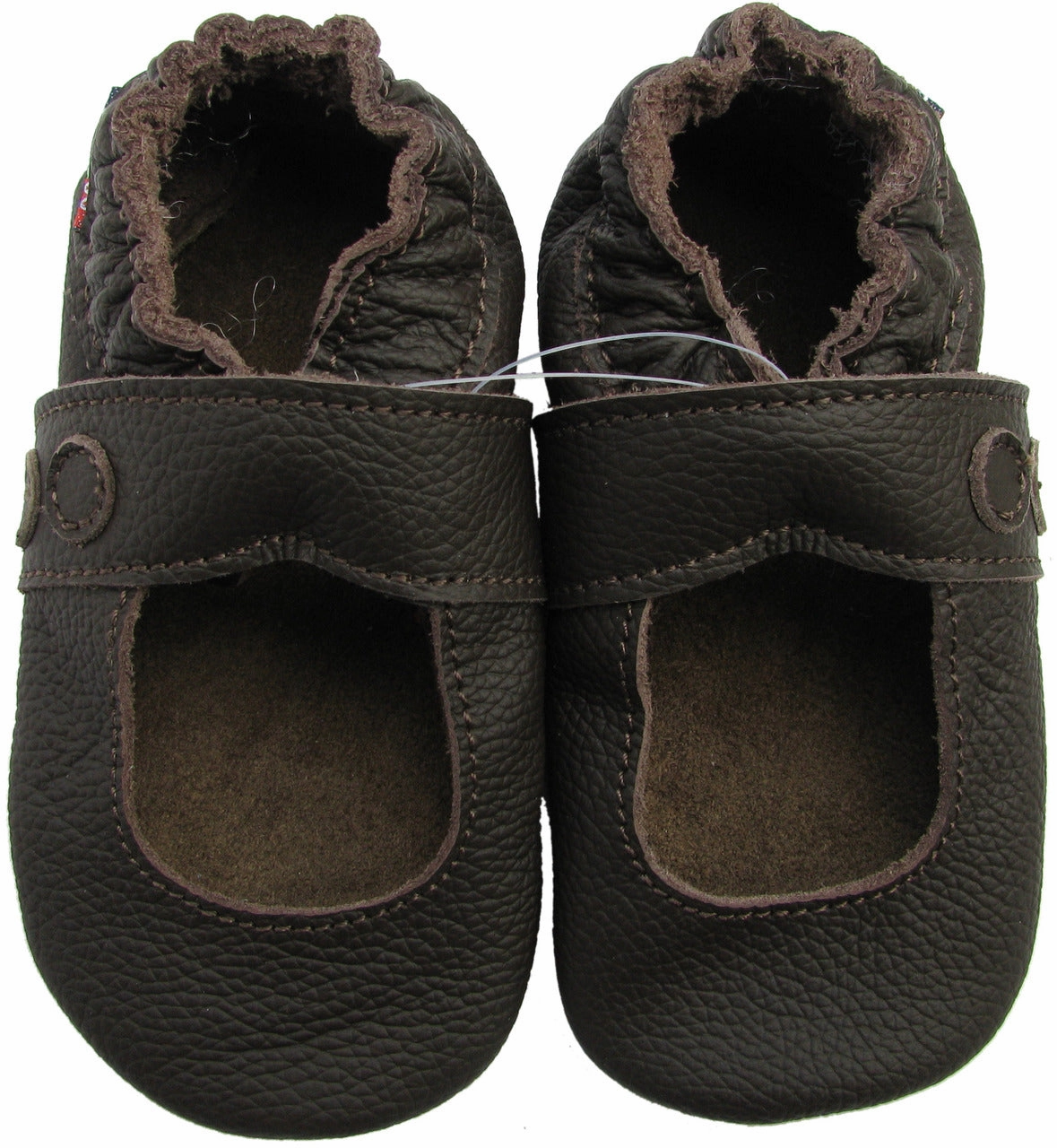 simple design Compression Resistant Midsole Mary Jane Dark Brown up to 4 Years Old