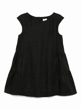 Matilda Shift Mini Dress in Black Streetwear Style Desert Heat