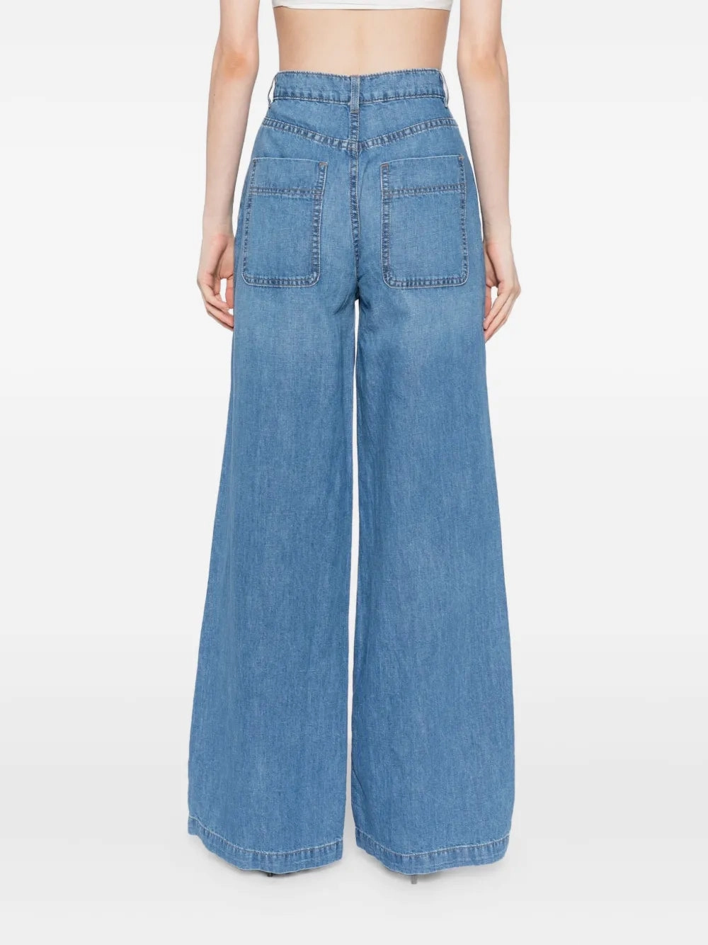 Fashionable Vest Fashion Accessory Mecox Beach Pant in Vintage Wash