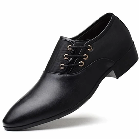 Puncture Proof Plate Men Formal Leather Shoes Lace Up Oxford Casual Business Black Leather Shoes Men Wedding Party Office Work Shoes