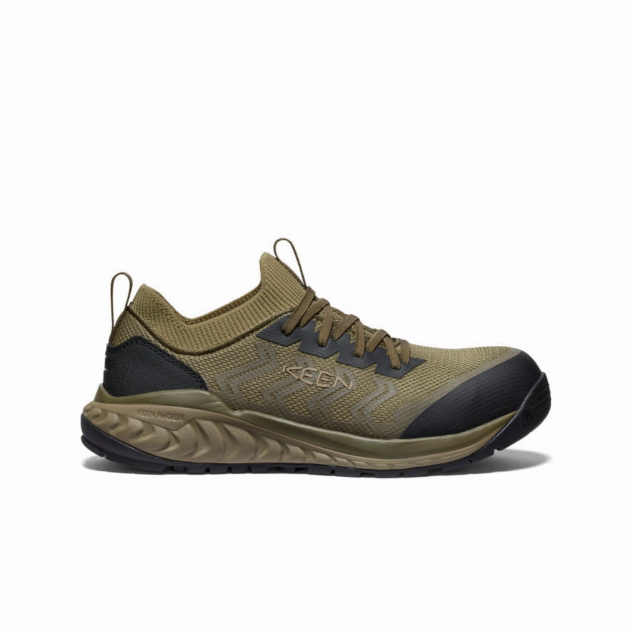 Men's Arvada Shift Work Sneaker (Carbon Toe)  |  Martini Olive/Black Air Comfort Flexible Comfort