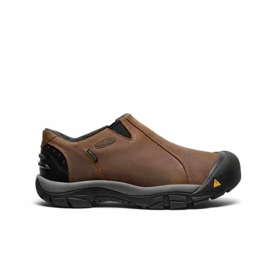 Men's Brixen Waterproof Shoe Wide  |  Slate Black/Madder Brown Quick Footwear Comfy Foot