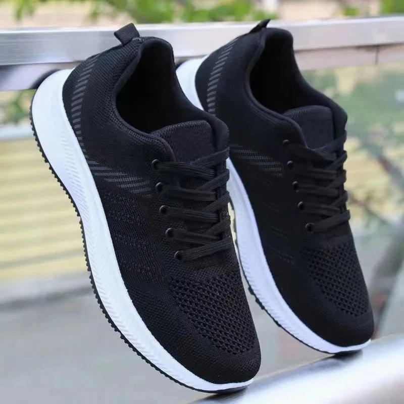 Breathable Airflow Design Men's casual light mesh sports shoes summer breathable cool running shoes fashion soft sole comfortable non slip male'ssneakers