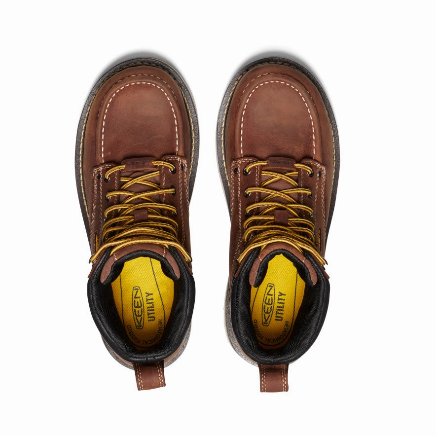 Men's Cincinnati 6" Waterproof 90?? Heel Boot (Carbon Toe)  |  Tuscan Red/Sandshell Quick Fit Boots